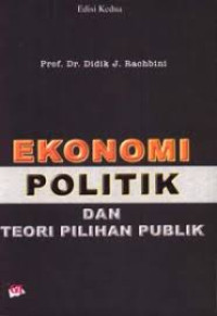 Image of Ekonomi poliyik dan teori pilihan publik