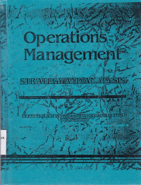Image of Operations management: strategy and analysis