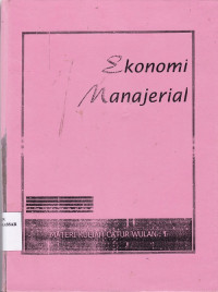 Image of Ekonomi Manajerial