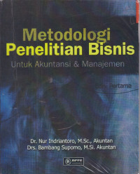 Image of Metodologi penelitian bisnis : untuk akuntansi dan manajemen