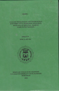 Image of Analisis pendapatan asli daerah dan kontribusinya terhadap anggaran pendapatan belanja daerah Kabupaten Mamasa.