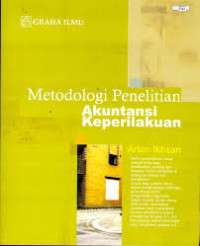Image of Metodologi penelitian akuntansi keperilakuan